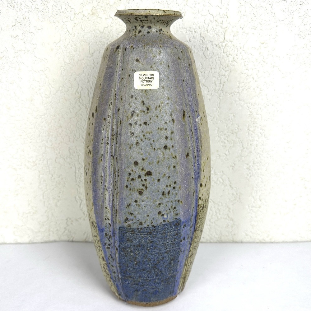 Franz Kriwanek Kri Silverton Mountain Pottery Colorado 11" Studio Vase Signed
